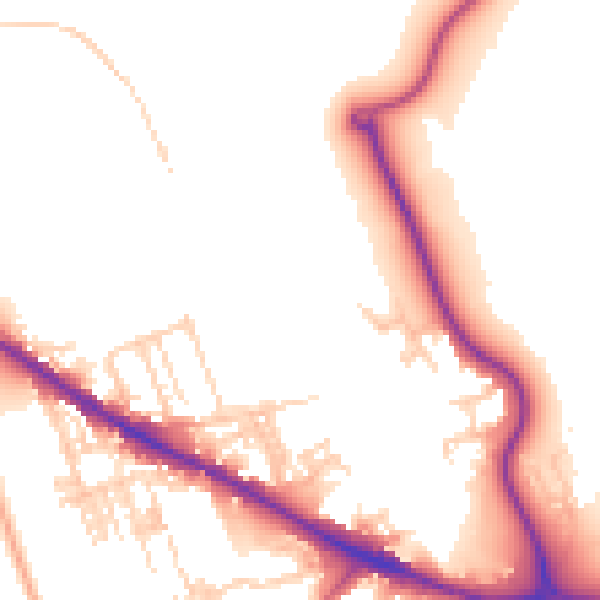 Daytime road noise heatmap for WF1 5GB