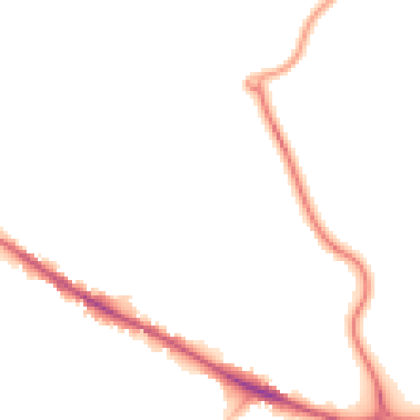 Night-time road noise heatmap for WF1 5GB