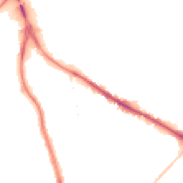 Night-time road noise heatmap for WF1 5JA