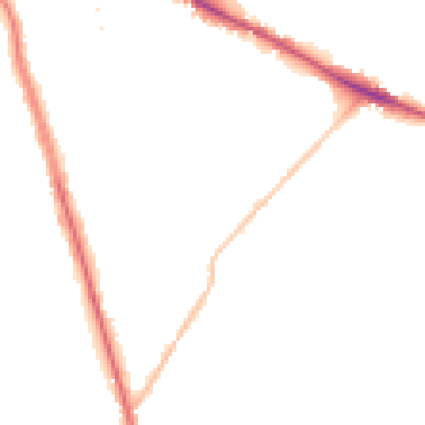 Night-time road noise heatmap for WF1 5NE
