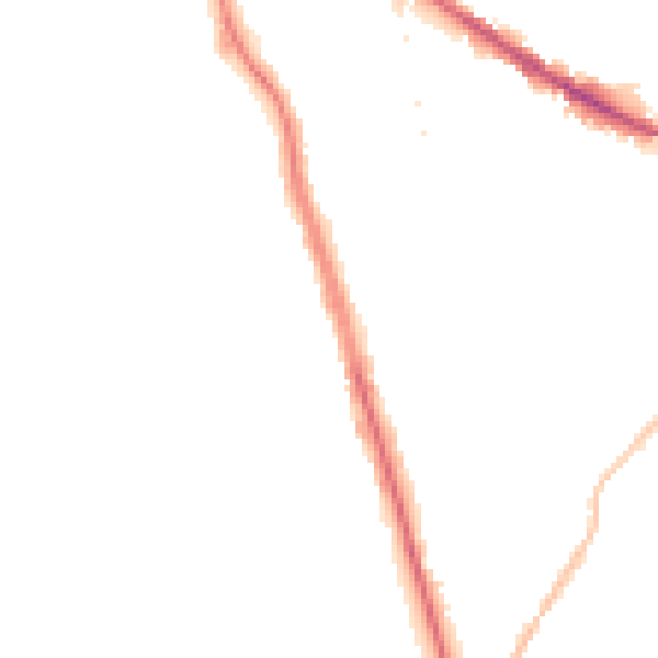 Night-time road noise heatmap for WF1 5NZ