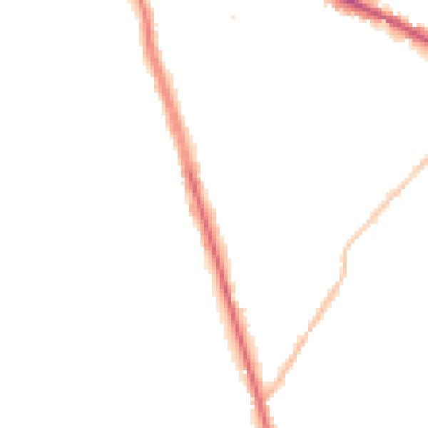 Night-time road noise heatmap for WF1 5PB