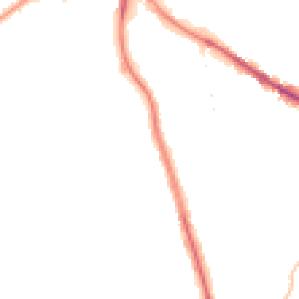 Night-time road noise heatmap for WF1 5PD