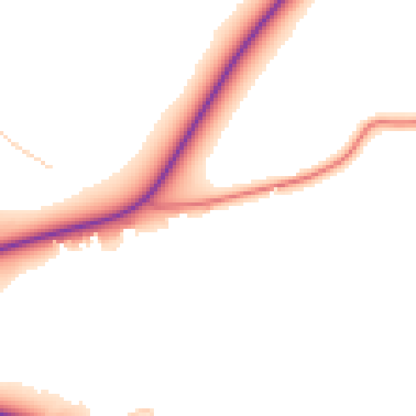 Daytime road noise heatmap for WF1 5SH