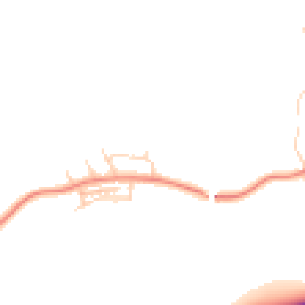 Daytime road noise heatmap for WF1 5TQ