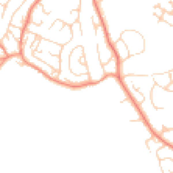 Daytime road noise heatmap for WF2 0GJ