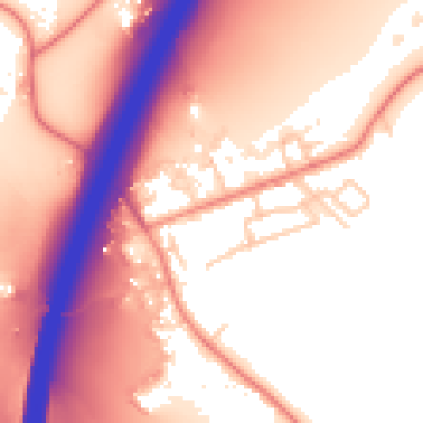 Daytime road noise heatmap for WF2 0RS