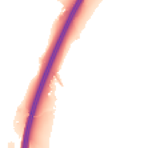Night-time road noise heatmap for WF2 0RY