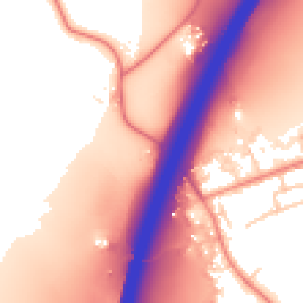 Daytime road noise heatmap for WF2 0SA