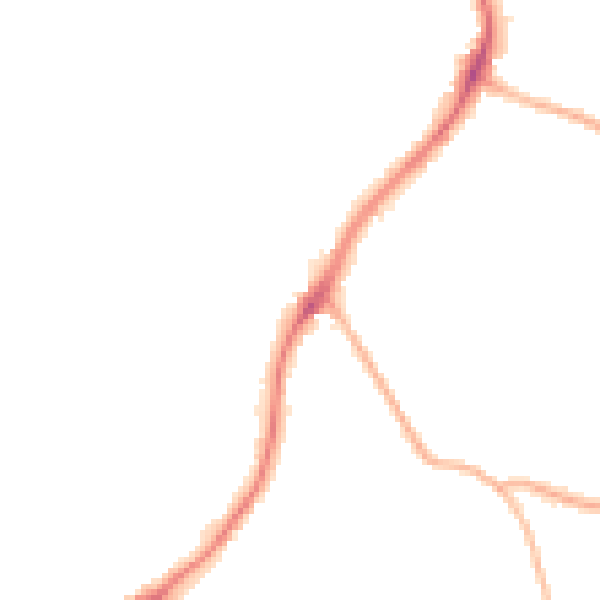 Night-time road noise heatmap for WF2 6AY