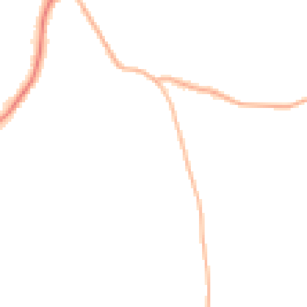 Night-time road noise heatmap for WF2 6BZ