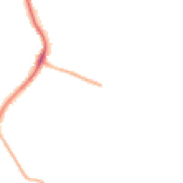 Night-time road noise heatmap for WF2 6EZ