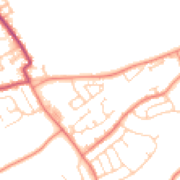 Daytime road noise heatmap for WF2 7FA