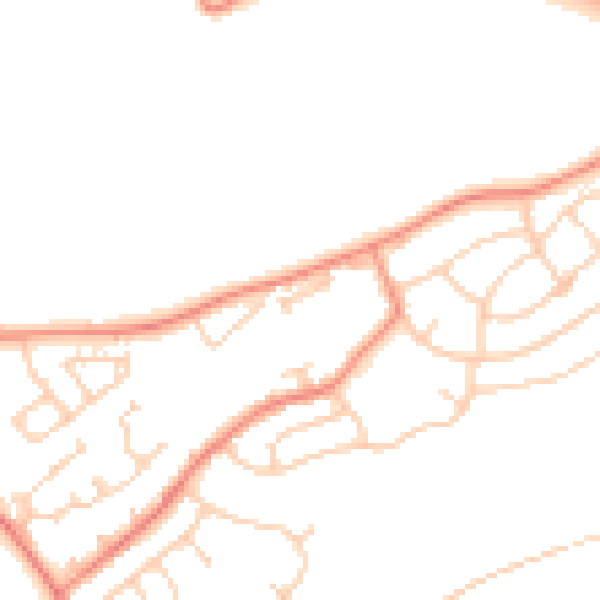 Daytime road noise heatmap for WF2 7FE