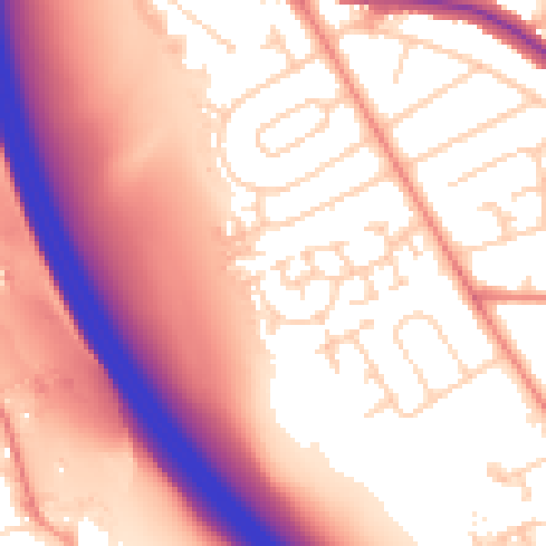 Daytime road noise heatmap for WF2 8YN