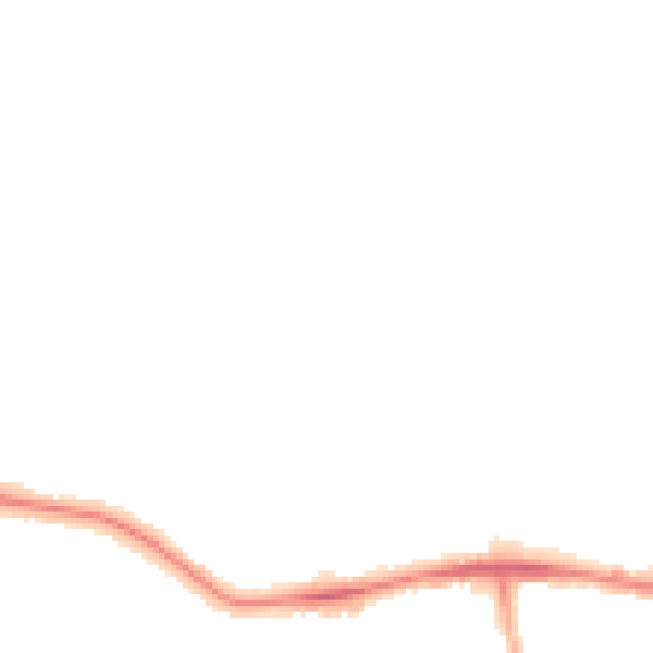 Night-time road noise heatmap for WF2 9JE