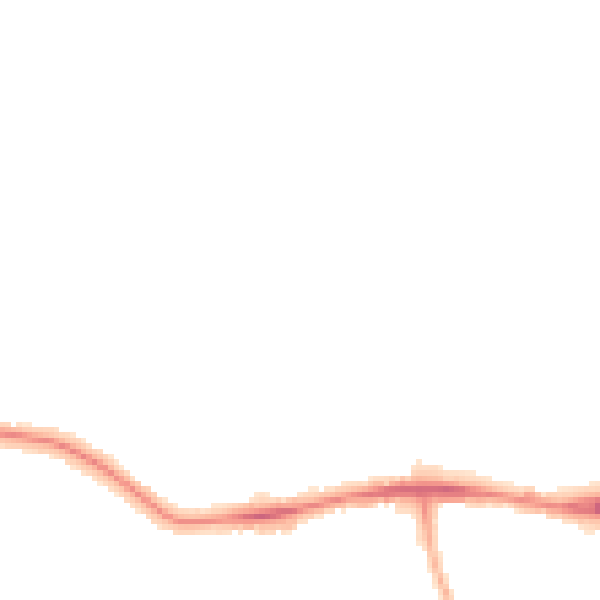 Night-time road noise heatmap for WF2 9JZ