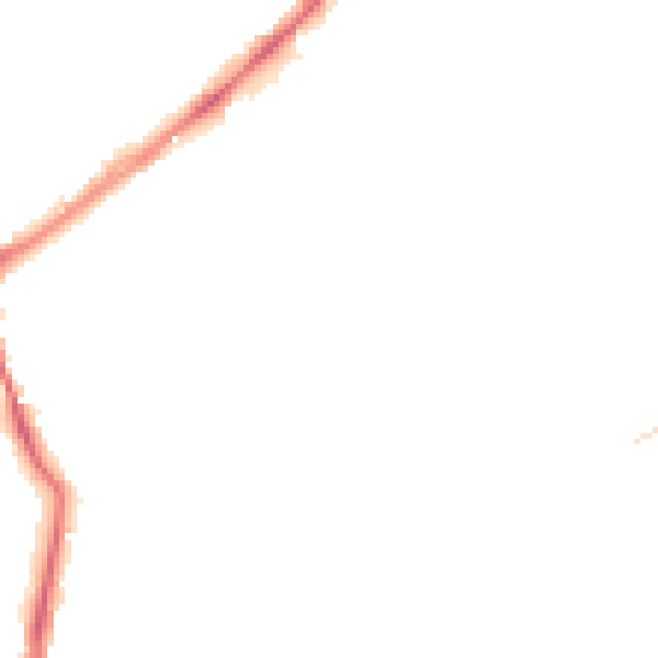 Night-time road noise heatmap for WF8 2AD