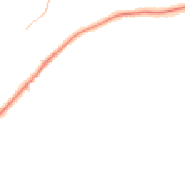 Night-time road noise heatmap for WF8 2DP