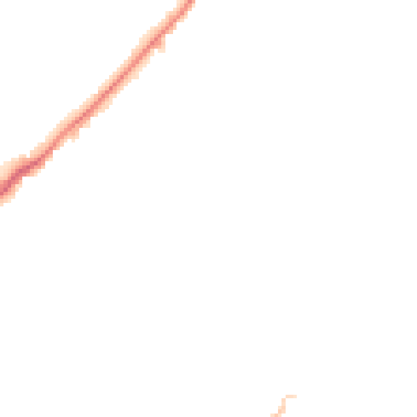 Night-time road noise heatmap for WF8 2EE