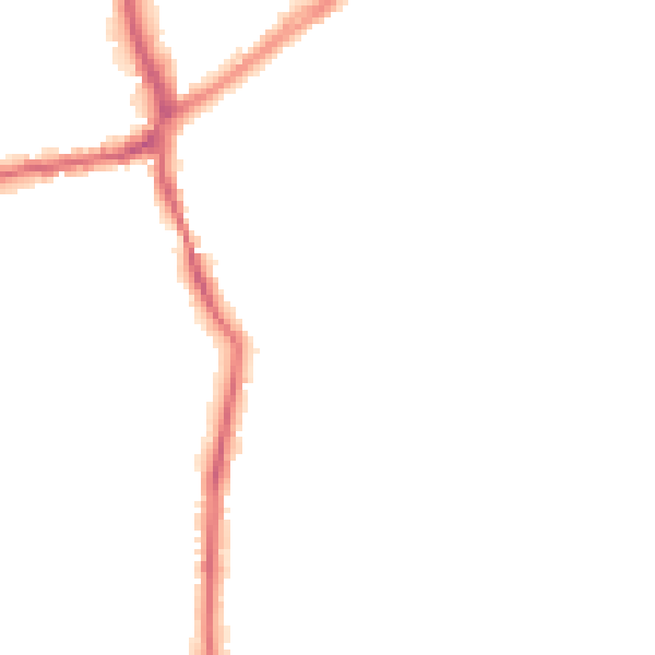 Night-time road noise heatmap for WF8 2RZ