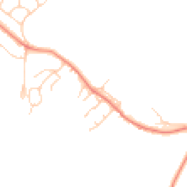 Daytime road noise heatmap for WF8 3RL