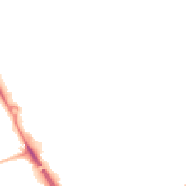 Night-time road noise heatmap for WF8 4GS