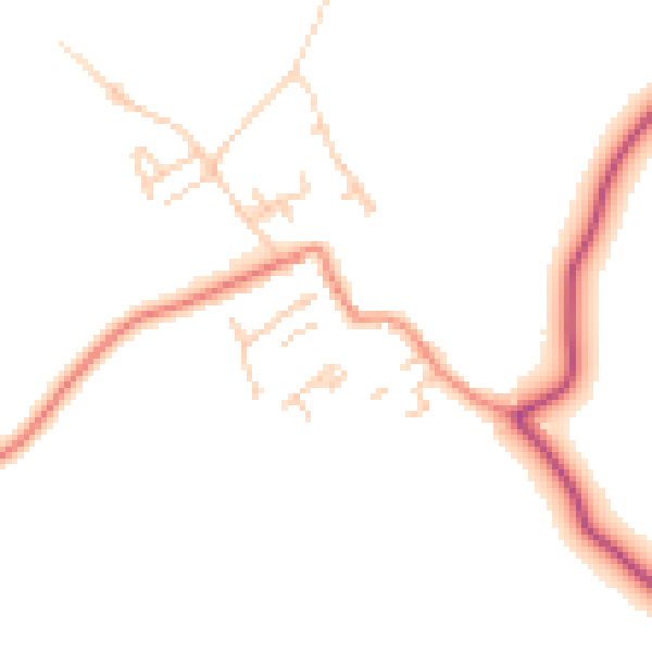 Daytime road noise heatmap for WF9 1AH