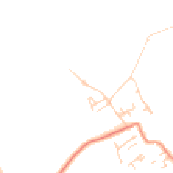 Daytime road noise heatmap for WF9 1AR