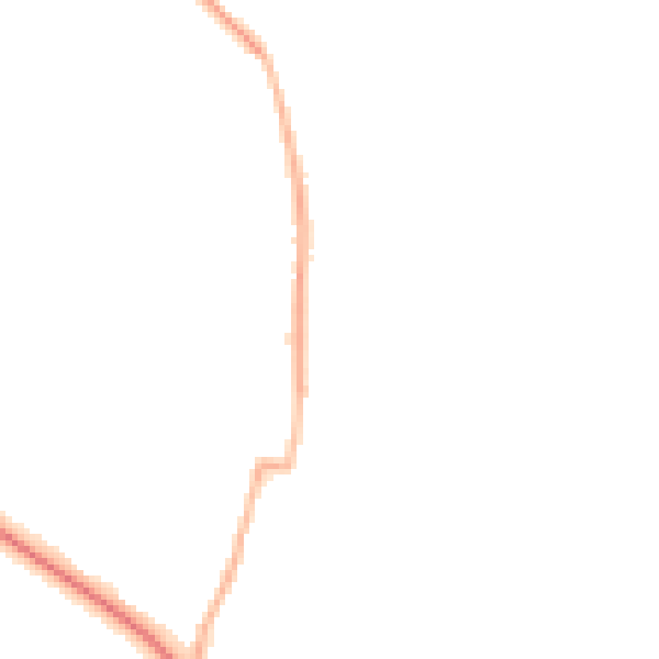 Night-time road noise heatmap for WF9 1BL