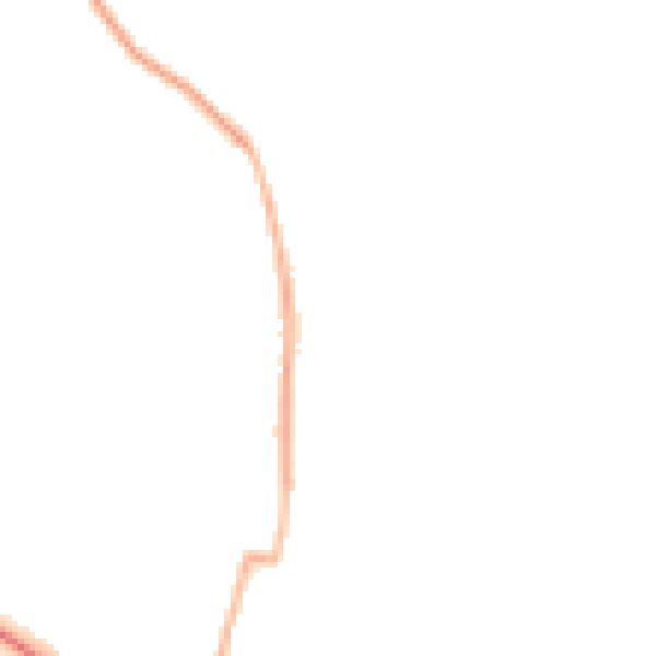 Night-time road noise heatmap for WF9 1BP