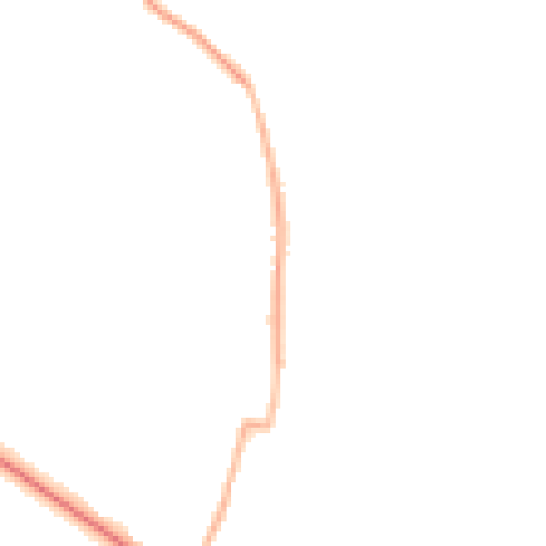 Night-time road noise heatmap for WF9 1DD