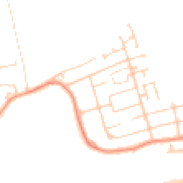 Daytime road noise heatmap for WF9 1EJ