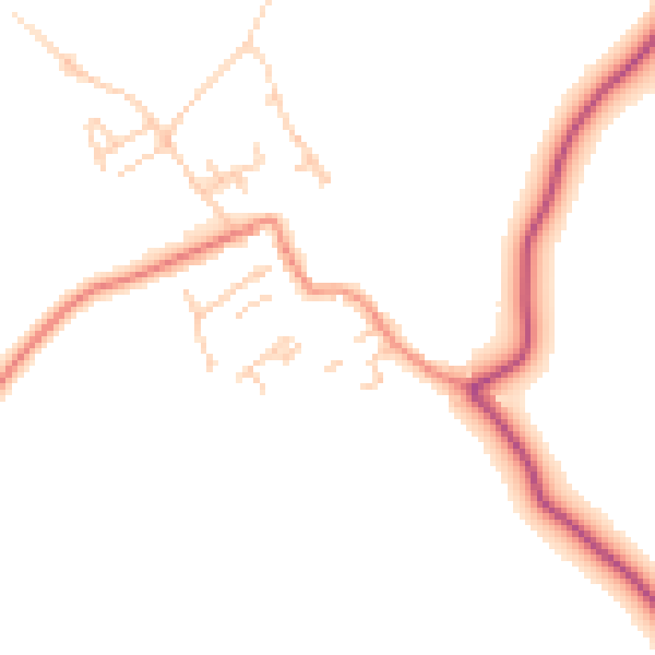 Daytime road noise heatmap for WF9 1FD