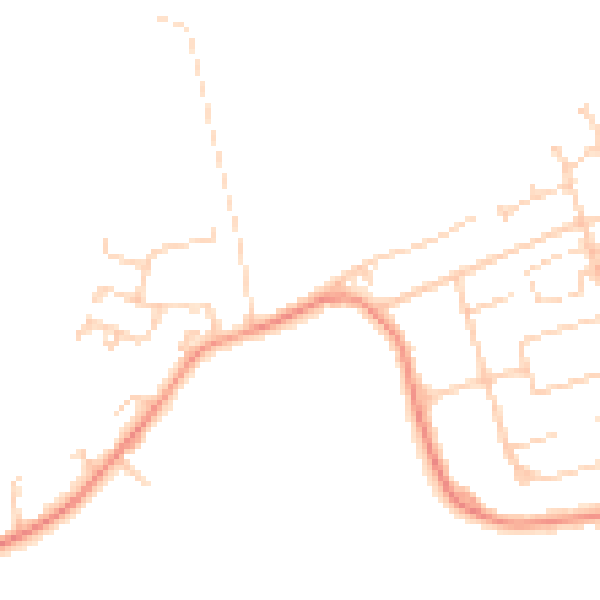 Daytime road noise heatmap for WF9 1HY