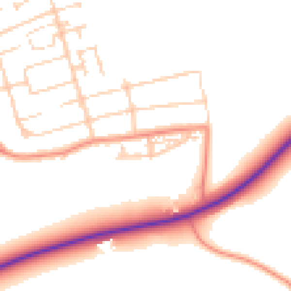 Daytime road noise heatmap for WF9 1LT