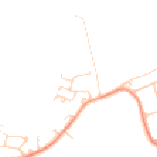 Daytime road noise heatmap for WF9 1NS