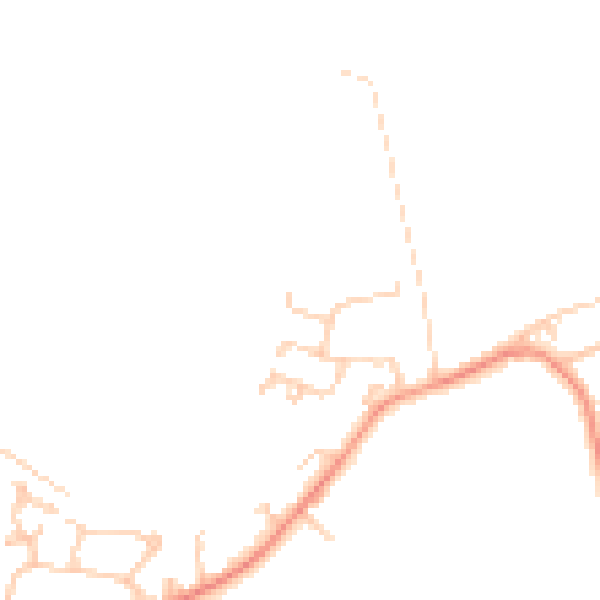 Daytime road noise heatmap for WF9 1NU