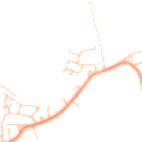 Daytime road noise heatmap for WF9 1NX
