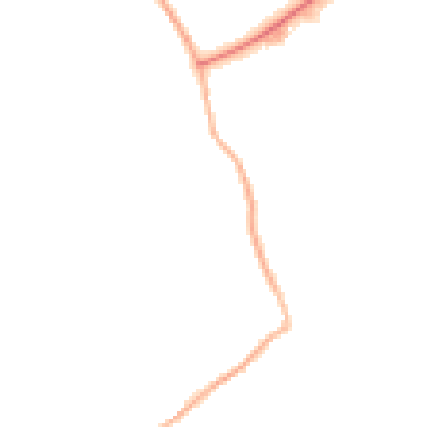 Night-time road noise heatmap for WF9 2TL