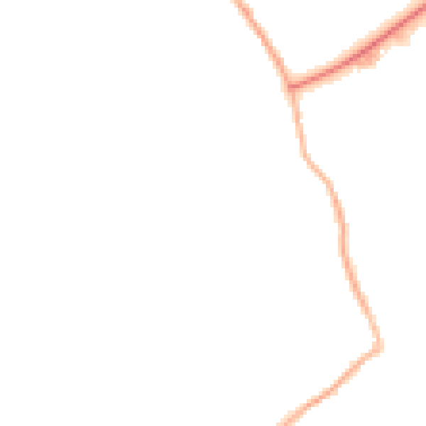 Night-time road noise heatmap for WF9 2TY