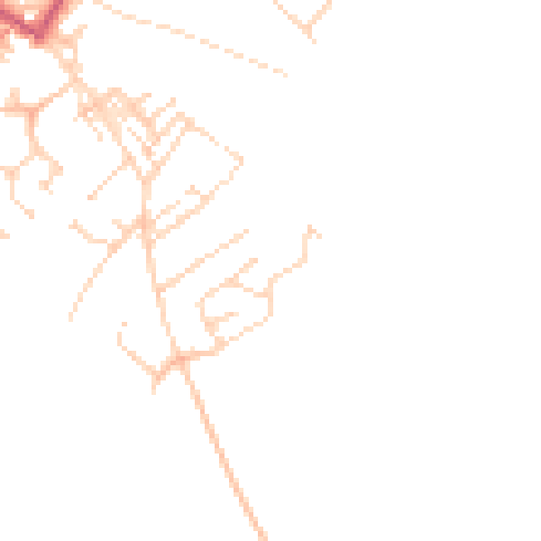 Daytime road noise heatmap for WF9 2WJ