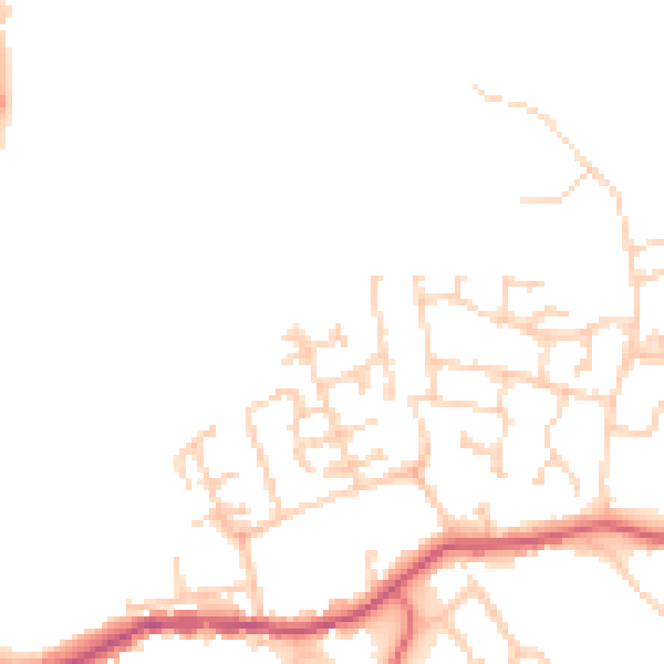 Daytime road noise heatmap for WF9 3FA