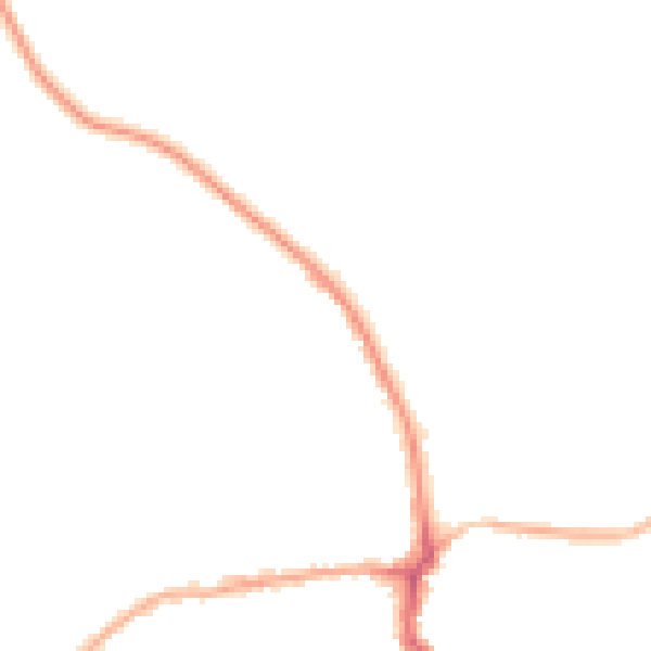 Night-time road noise heatmap for WF9 4AH