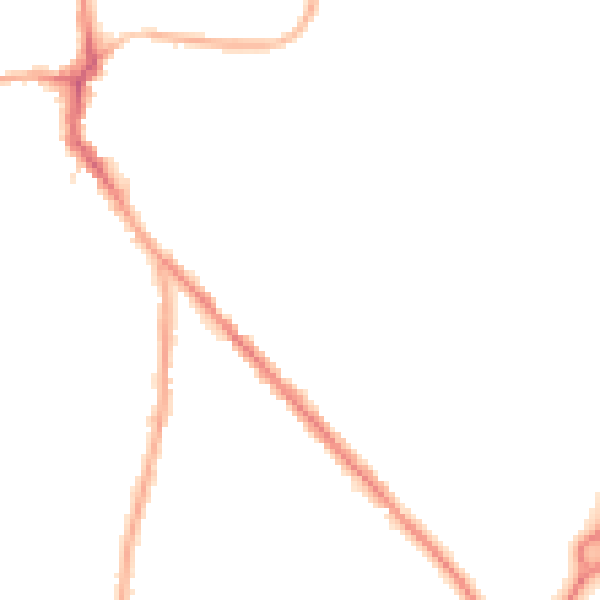 Night-time road noise heatmap for WF9 4AZ