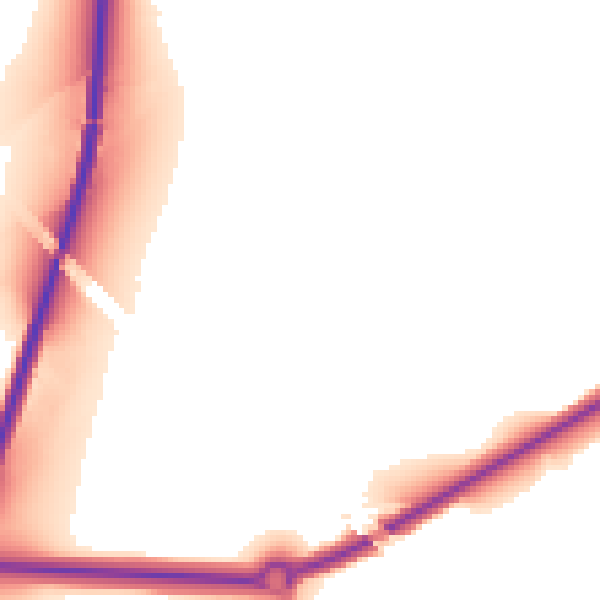 Daytime road noise heatmap for WF9 4BW
