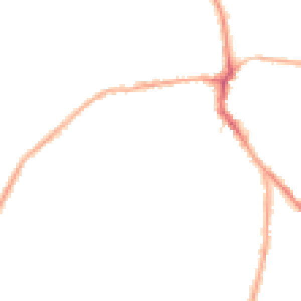 Night-time road noise heatmap for WF9 4ES
