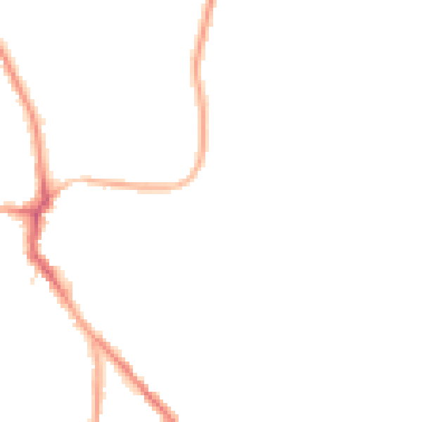 Night-time road noise heatmap for WF9 4HU