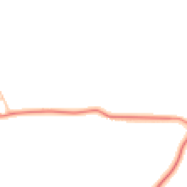 Daytime road noise heatmap for WF9 4PW