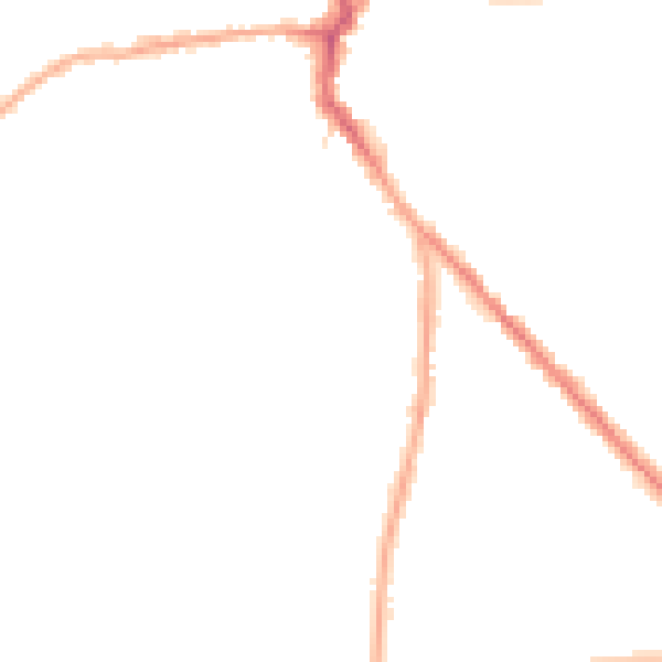 Night-time road noise heatmap for WF9 4RB